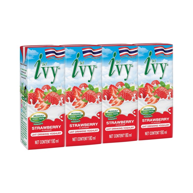 IVY - 優質乳酪飲品-草莓 (到期日 : 2023 年 06 月 22 日) - 180MLX4