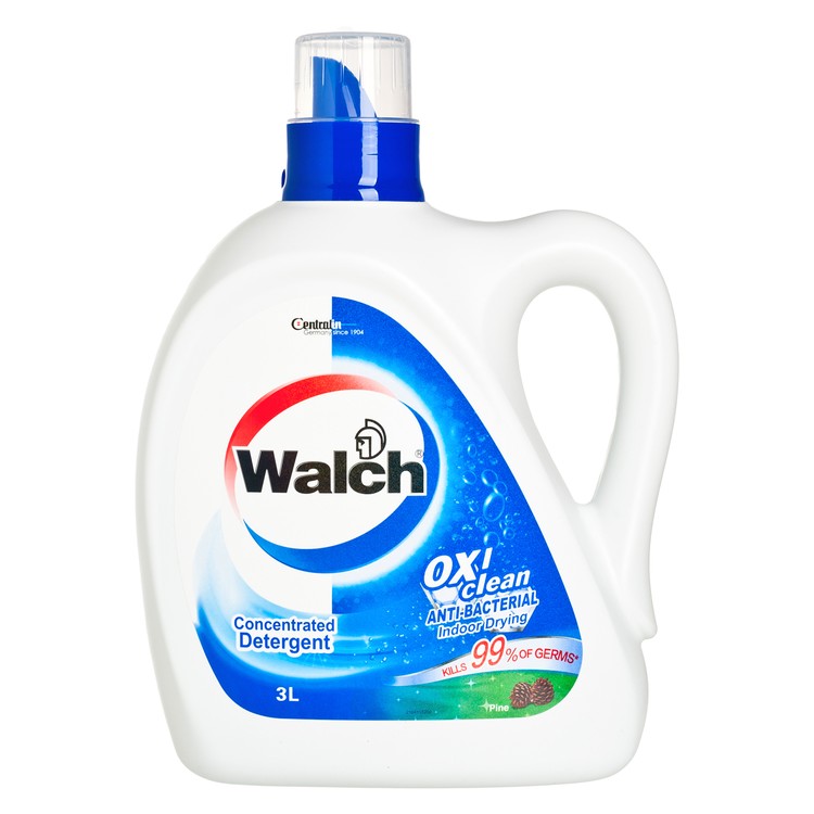 WALCH - ANTI-BACTERIAL LAUNDRY DETERGENT-PINE - 3L