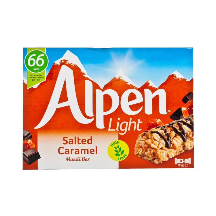 ALPEN - LIGHT CEREAL BAR - SALTED CARAMEL - 19GX5
