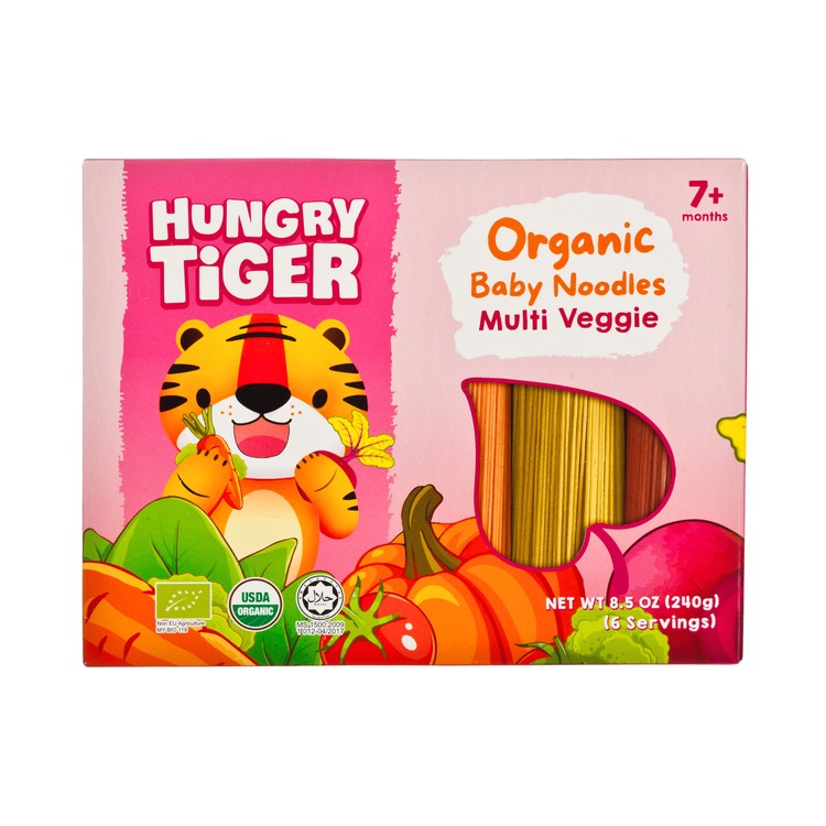 HUNGRY TIGER - ORGANIC BABY NOODLES MULTI VEGGIE - 240G