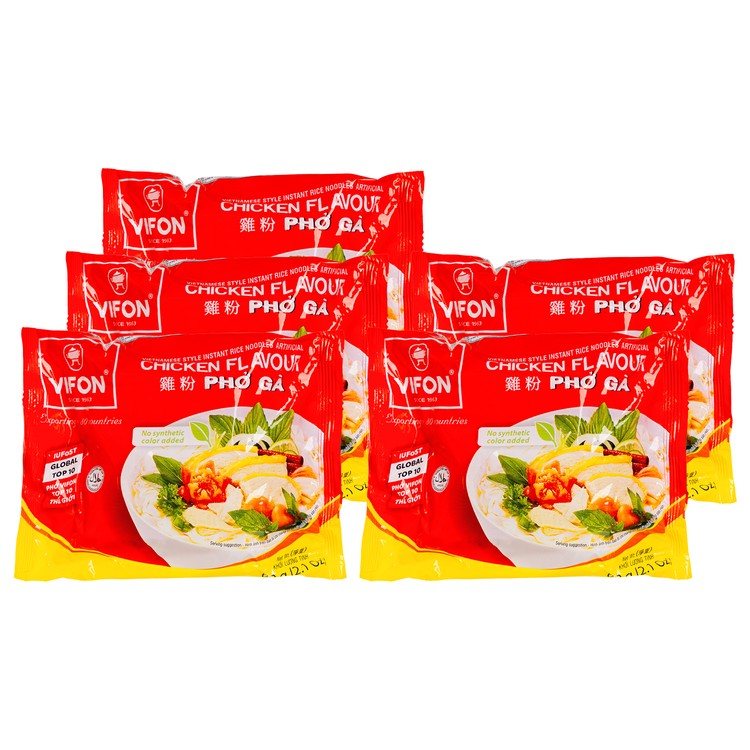VIFON - 越南河粉-雞肉味 - 60GX5