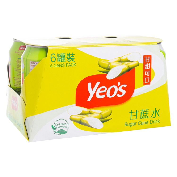 YEO'S - SUGAR CANE DRINK - 300MLX6
