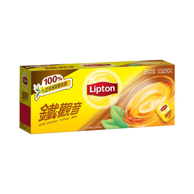 LIPTON - ASIAN TEABAGS-IRON BUDDHA - 2GX25