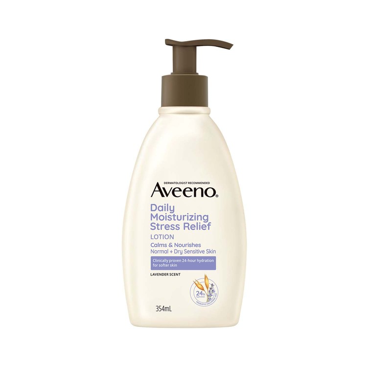 AVEENO - 天然薰衣草舒壓保濕乳 (新舊包裝隨機送貨) - 354ML
