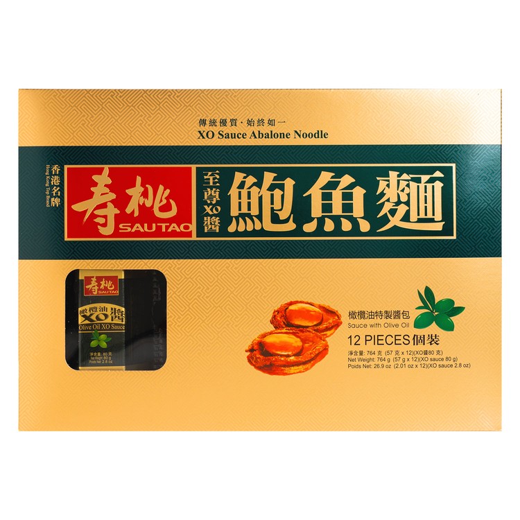 壽桃牌 - 至尊XO醬鮑魚麵禮盒 - 764G