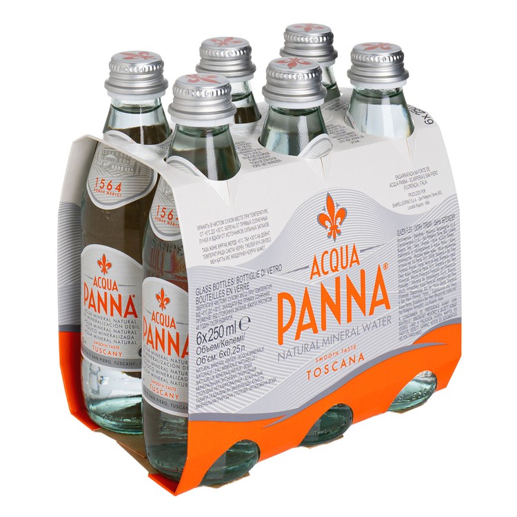 ACQUA PANNA - 天然礦泉水(玻璃樽) - 250MLX6