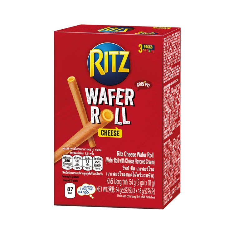 RITZ - CHEESE WAFER ROLL - 54G