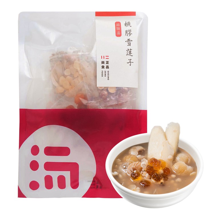SHEUNG ZENG FOOD - PEACH RESIN AND CHINESE CHICKPEA SOUP - 211G