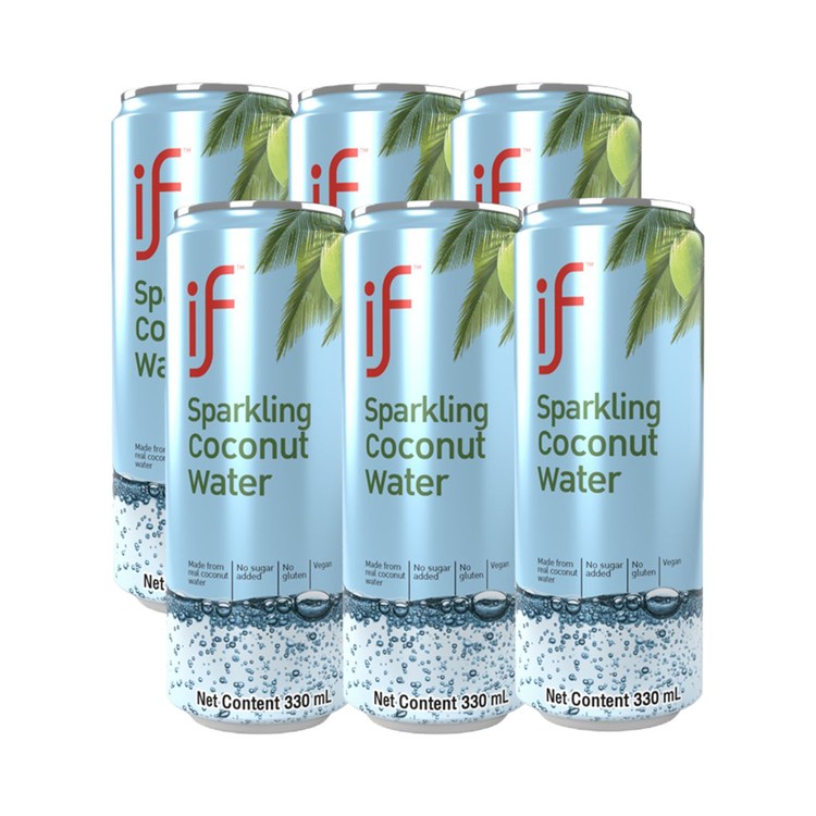 iF - SPARKLING COCONUT WATER - 330MLX6