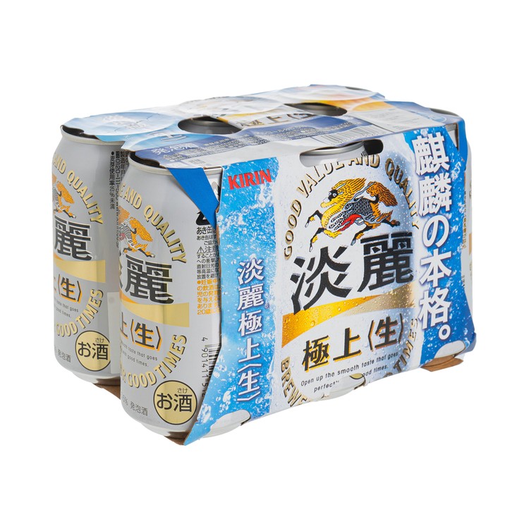 麒麟 - 淡麗極上<生>啤酒 - 350MLX6