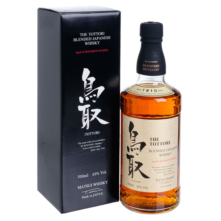 THE TOTTORI - BOURBON BARREL BLENDED JAPANESE WHISKY (WITH BOX) - 700ML