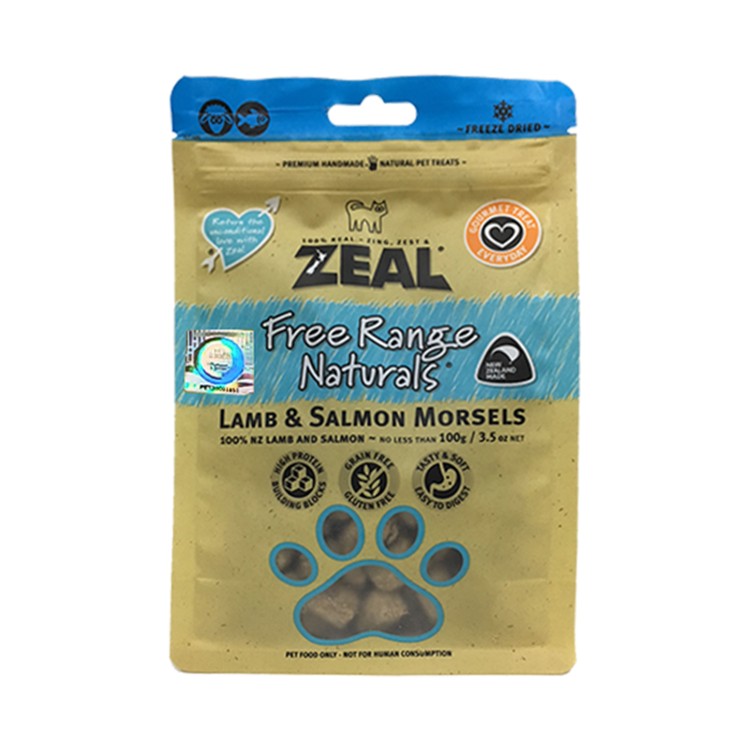 ZEAL - FREEZE DRIED LAMB & SALMON FOR DOG & CAT - 100G