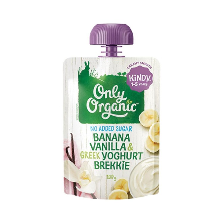 ONLY ORGANIC - Organic Banana Vanilla & Greek Yoghurt Brekkie - 100G