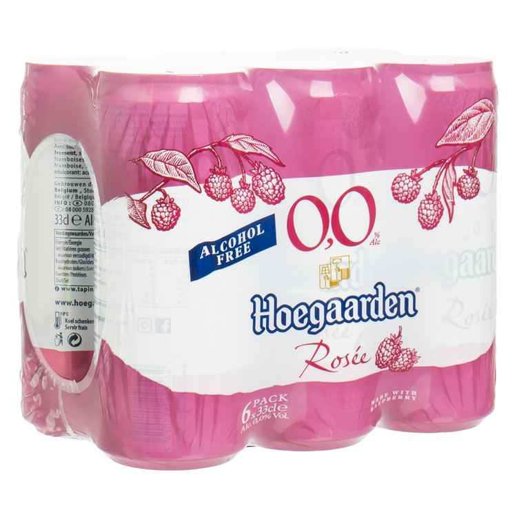 HOEGAARDEN - ROSÉE 0,0% ALCOHOL FREE WHEST BEER (CANS) - 330MLX6