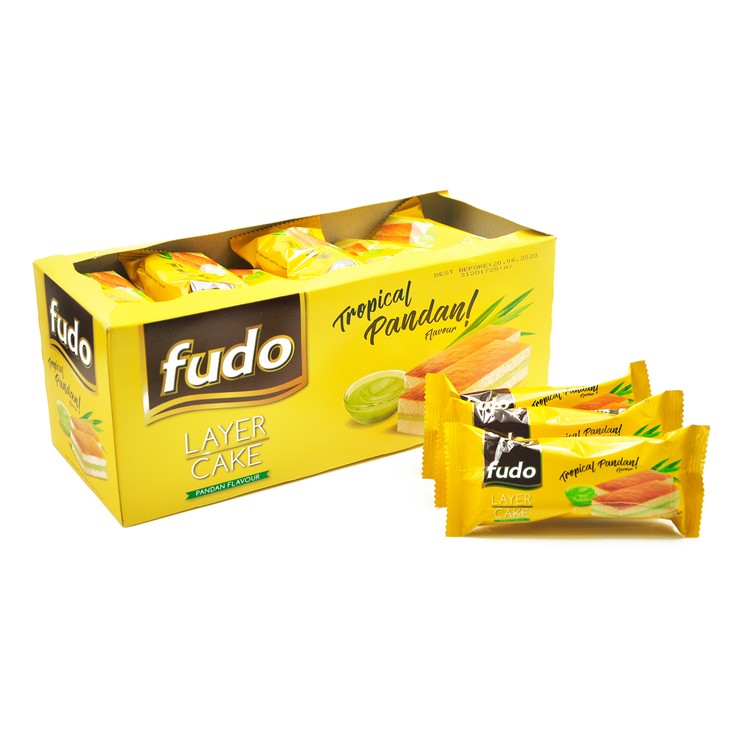 FUDO - LAYER CAKE - PANDAN FLAVOR(FAMILY PACK) - 432G