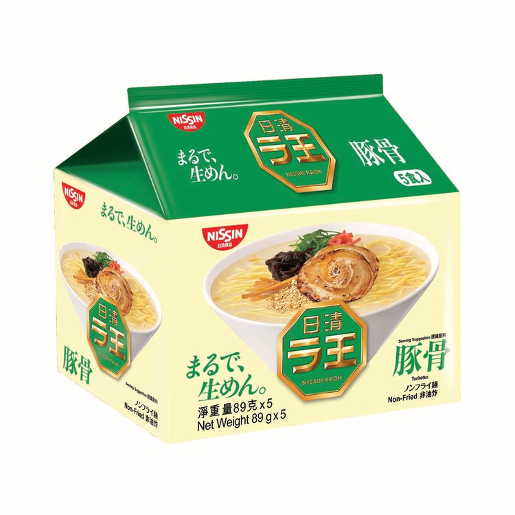 日清 - 拉王拉麵 - 豬骨味(非油炸) - 89GX5