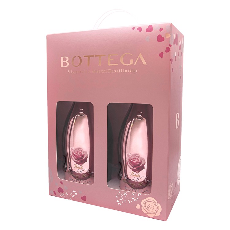 BOTTEGA - GIFT BOX SET - MOSCATO PINK - 750MLX2