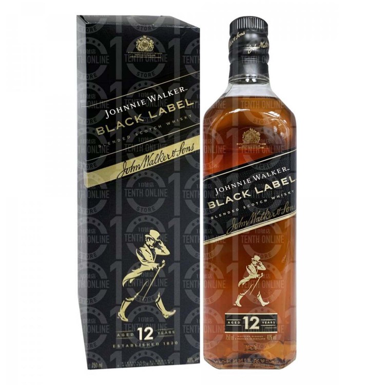 尊尼獲加 - 威士忌-黑牌-12年 - 75CL