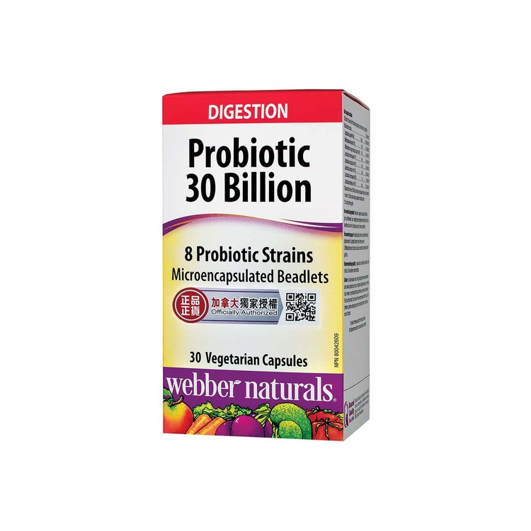 WEBBER NATURALS - Probiotic 30 Billion - 30'S