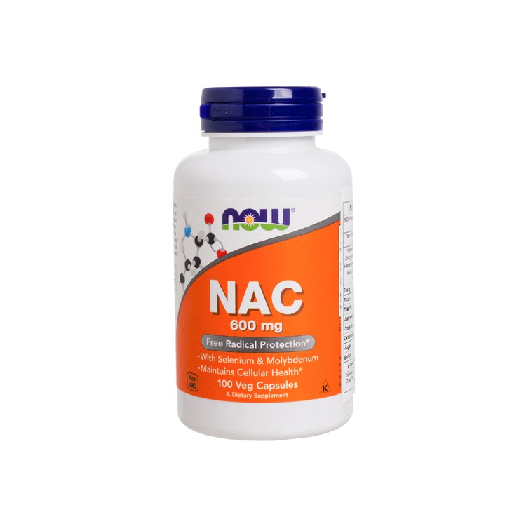 NOW FOODS - NAC-乙酰半胱氨酸 600mg 100 VCAPS - 100'S
