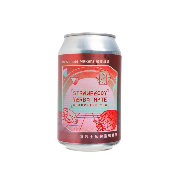 Mezzanine Makers - Strawberry Yerba Mate Sparkling Tea - 330ML