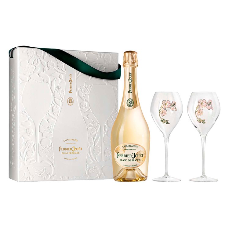 巴黎之花 - 白中白香檳連2杯 (禮盒裝) - 750ML
