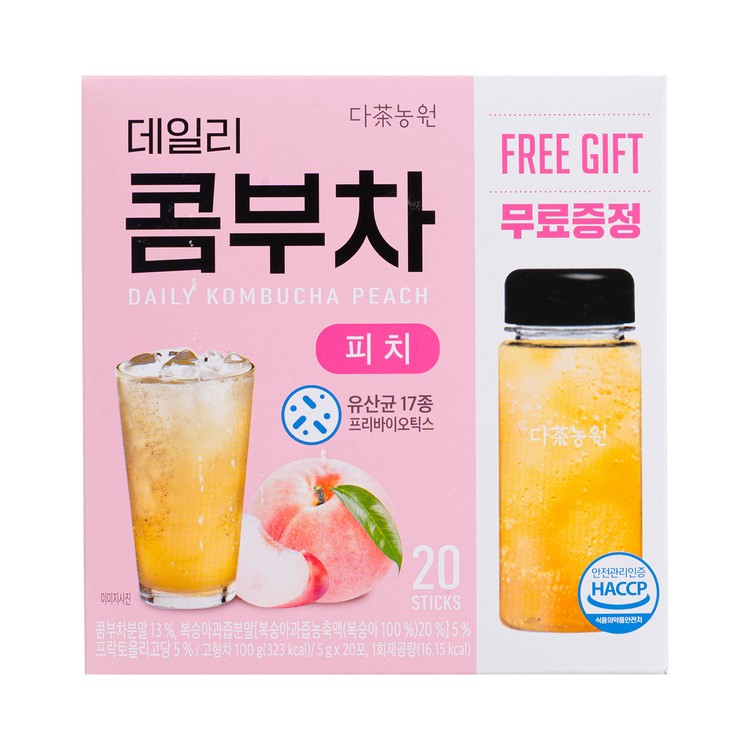 DANONGWON | DAILY KOMBUCHA PEACH (FREE GIFT BOTTLE) | 士多 Ztore