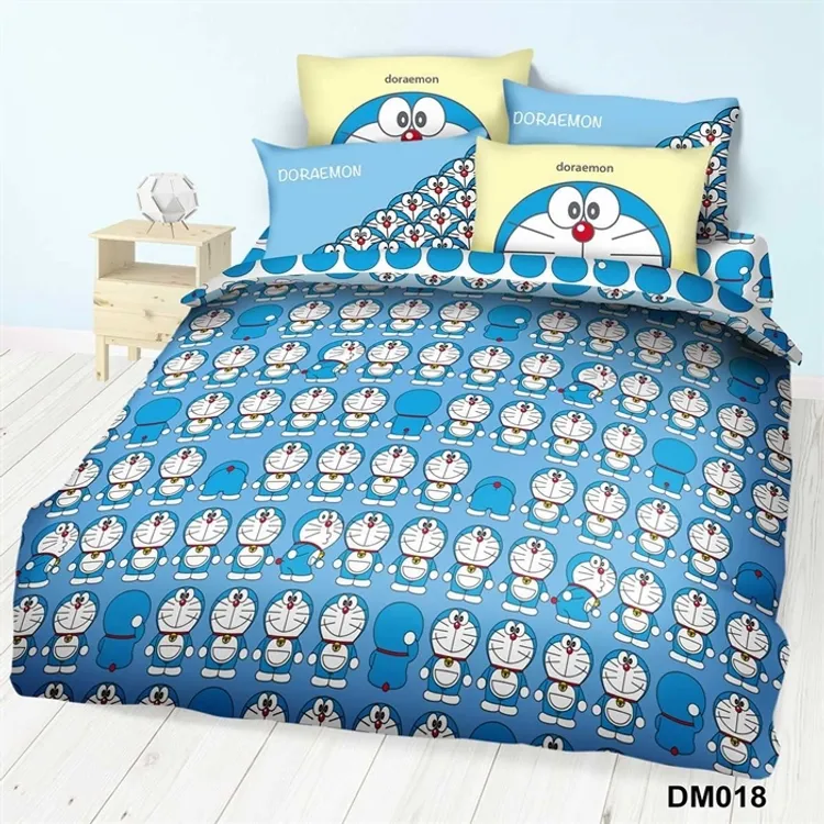 CHERRY - Bedding Set-100% Cotton 851 Threads Cartoon Series - Doraemon (Double) - PC