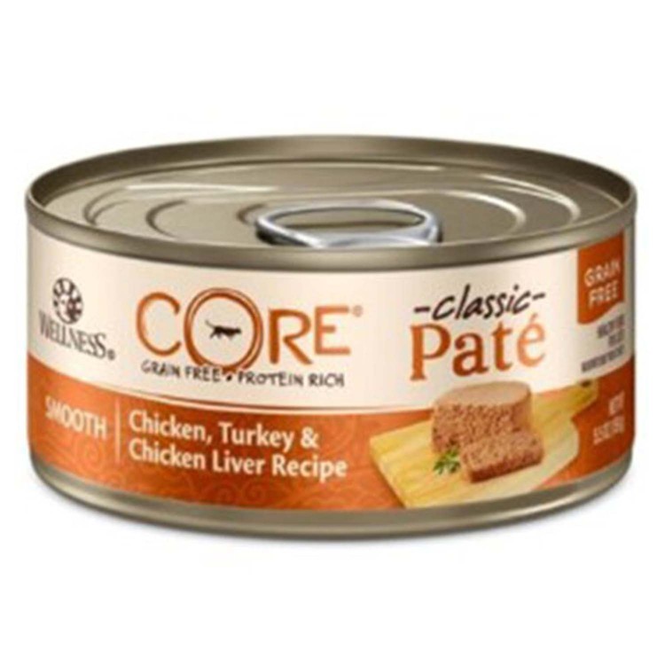 WELLNESS WELLNESS CORE Classic Pate Smooth Chicken Turkey purina-fancy-feast-classic-pate-poultry-beef-wet-cat-food-variety