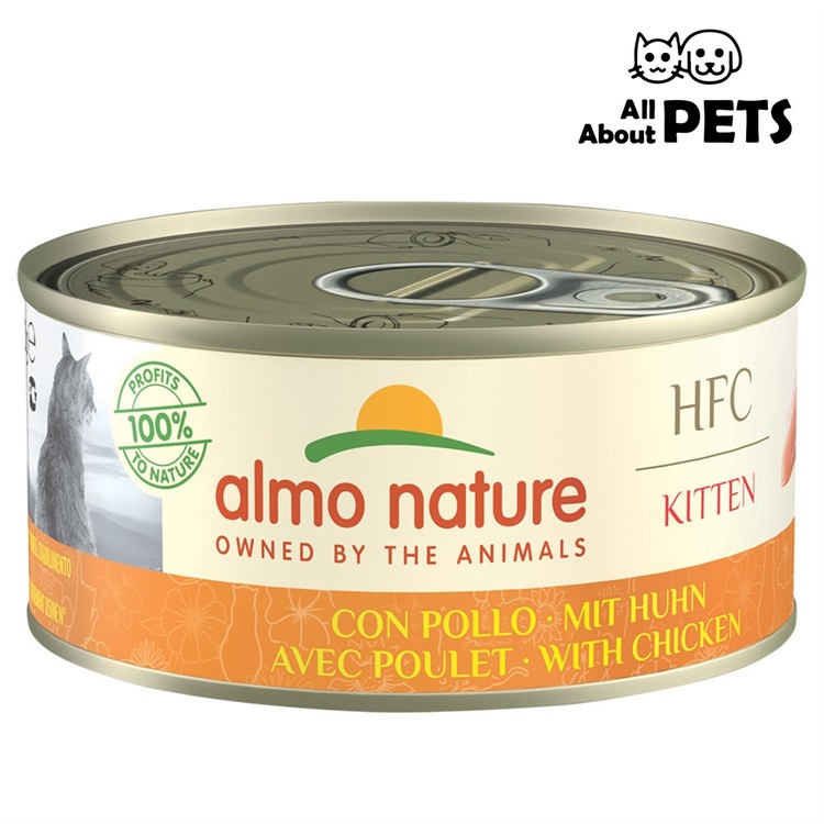 Almo Nature HFC Complete Cat Canned Chicken For Kitten 150g (Code