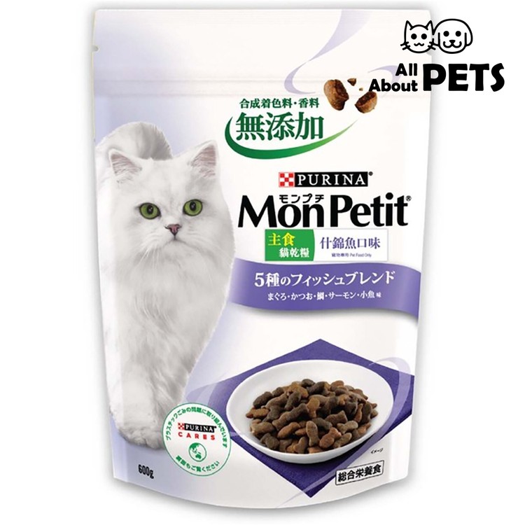 MON PETIT - 主食貓乾糧-無添加什錦魚口味 600克 - PC