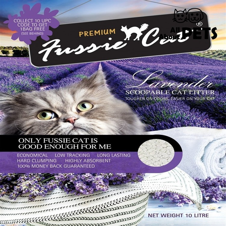 FUSSIE CAT | Lavender Scoopable Cat Litter 5L | 士多 Ztore