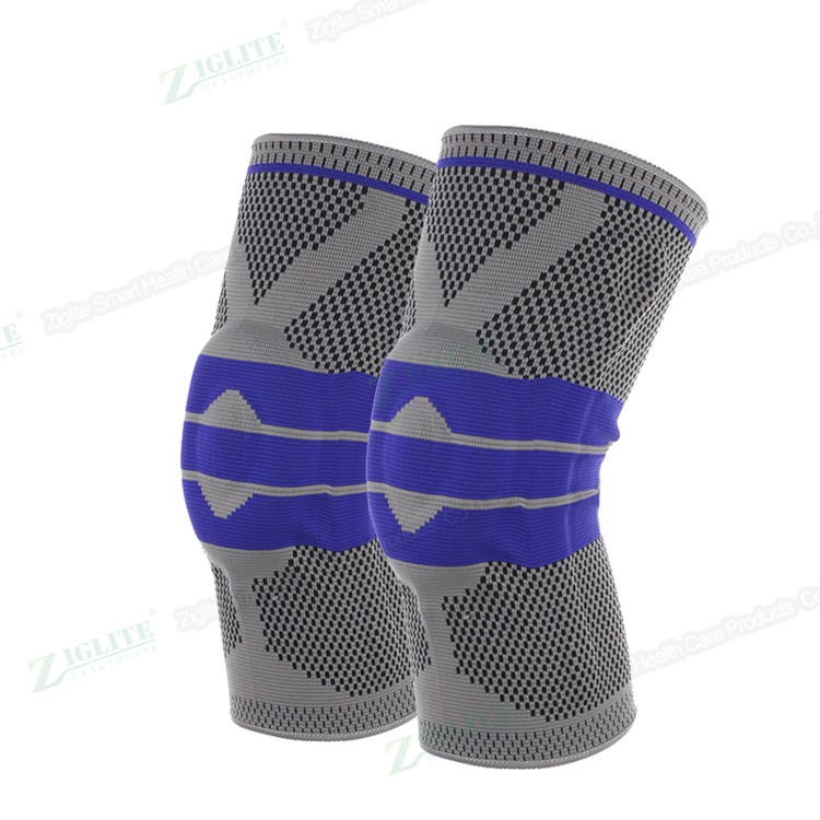 Ziglite | Sports Crash Protection Knee Guards - Pair Blue M (KBD