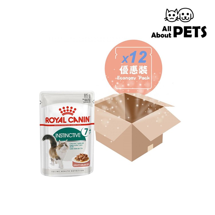 ROYAL CANIN - [12包優惠] 成貓7+理想體態營養主食濕糧(肉汁)85克 - PC