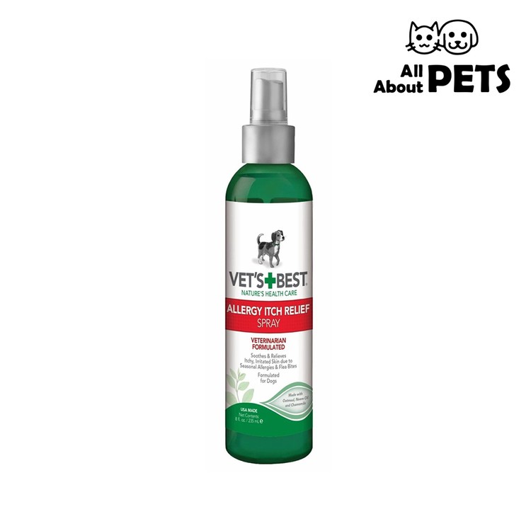 Vet's Best Allergy Itch Relief Spray For Dogs 8oz 士多 Ztore