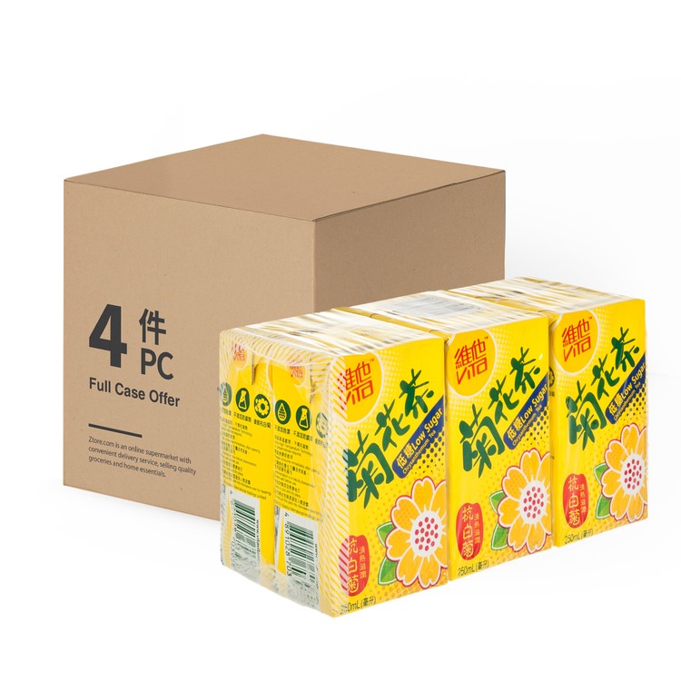 VITA 維他 - 低糖菊花茶-原箱 - 250MLX6X4
