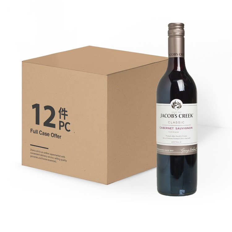 JACOB'S CREEK(PARALLEL IMPORT) - CABERNET SAUVIGNON-CLASSIC-CASE OFFER - 750MLX12