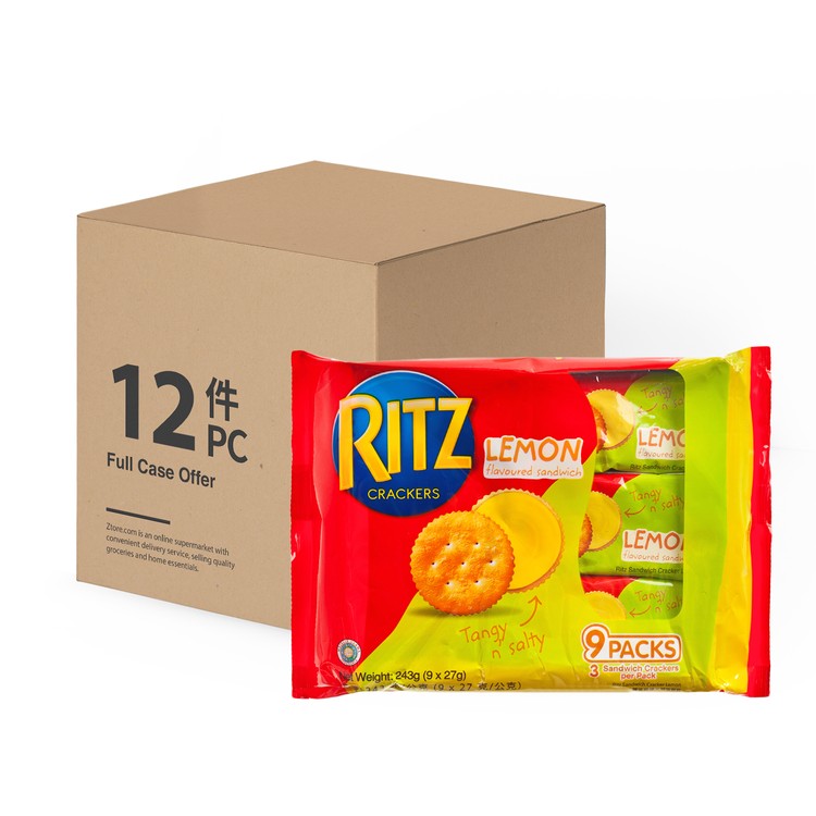 RITZ 利脆 - 夾心餅-檸檬味-原箱 - 243GX12