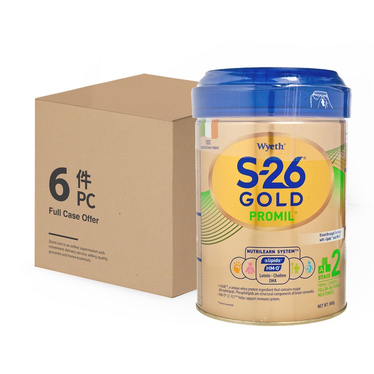惠氏 - S-26® GOLD 2號 - 原箱 - 900GX6