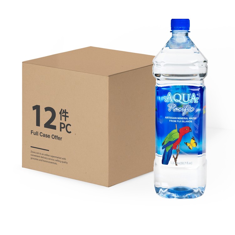 AQUA PACIFIC 太平洋水 - 天然礦泉水-原箱 - 1.5LX12