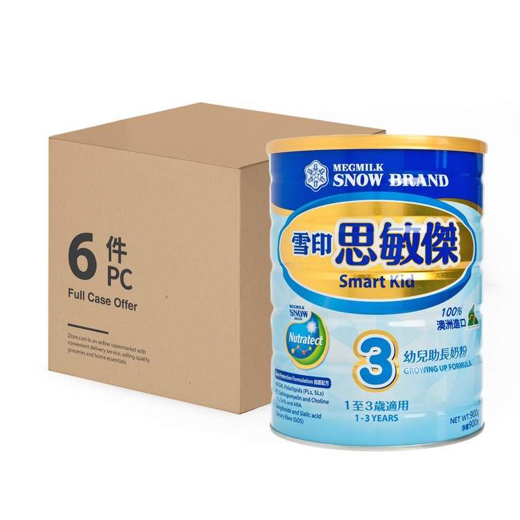 雪印 - 思敏傑3號助長奶粉 - 原箱 - 900GX6