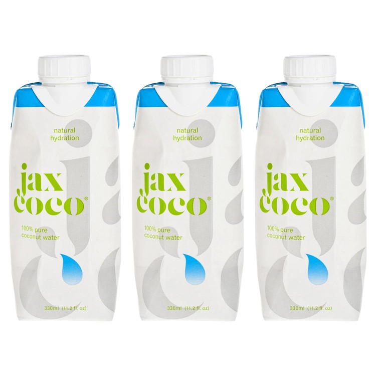 JAX COCO - 100% PURE COCONUT WATER - 330MLX3