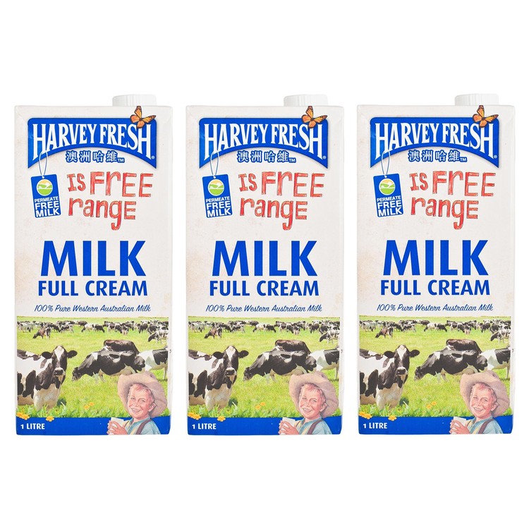 澳洲哈維 - 全脂純牛奶 - 1LX3