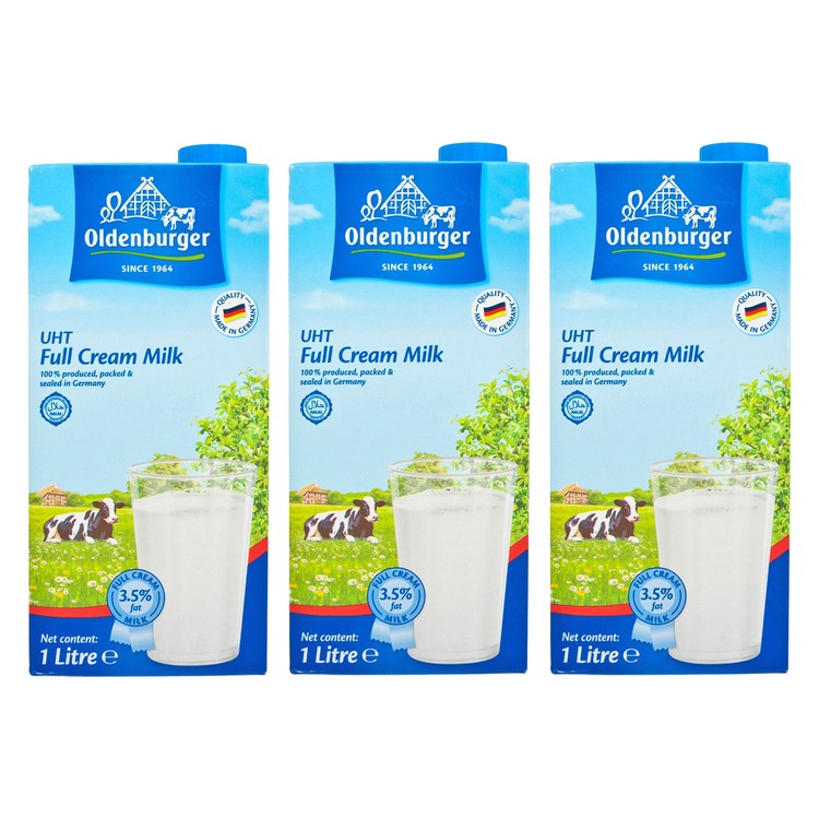 德國歐德堡 - 全脂牛奶 - 1LX3