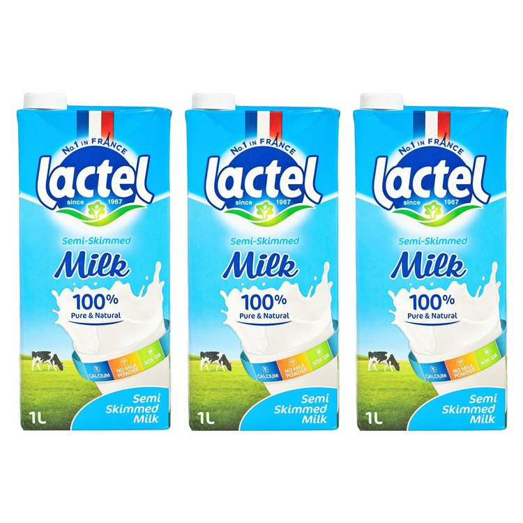 LACTEL 蘭特牌 - 超高溫滅菌半脫脂奶 - 1LX3