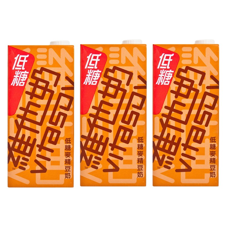 VITASOY - LOW SUGAR MALTED SOYA BEAN MILK - 1LX3