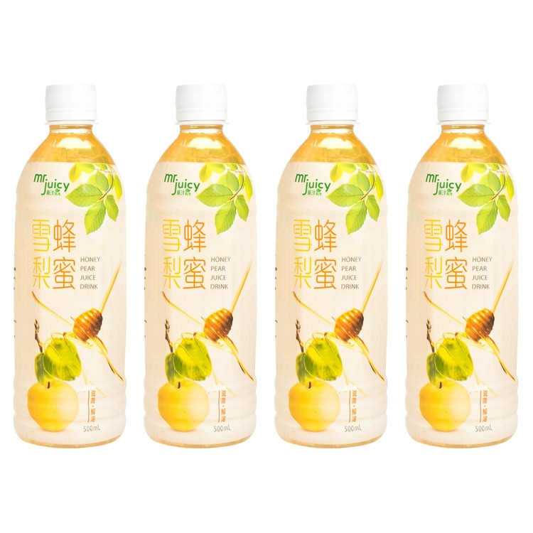 果汁先生 - 蜂蜜雪梨果汁飲品 - 500MLX4