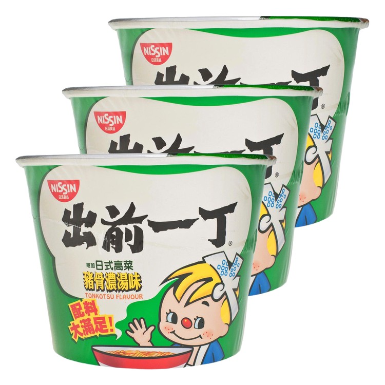 出前一丁 - 碗麵-日式豬骨濃湯味 - 120GX3