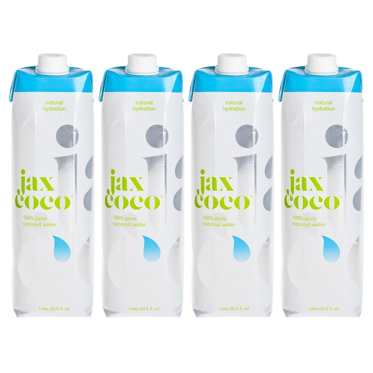 JAX COCO - 100% PURE COCONUT WATER - 1LX4