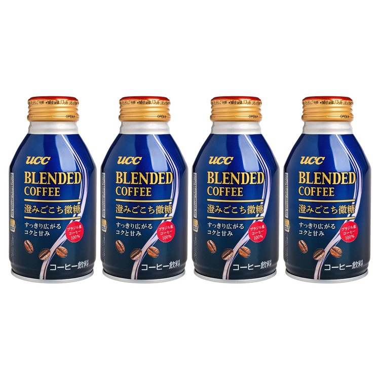 UCC - BLENDED COFFEE-LOW SUGAR - 260MLX4